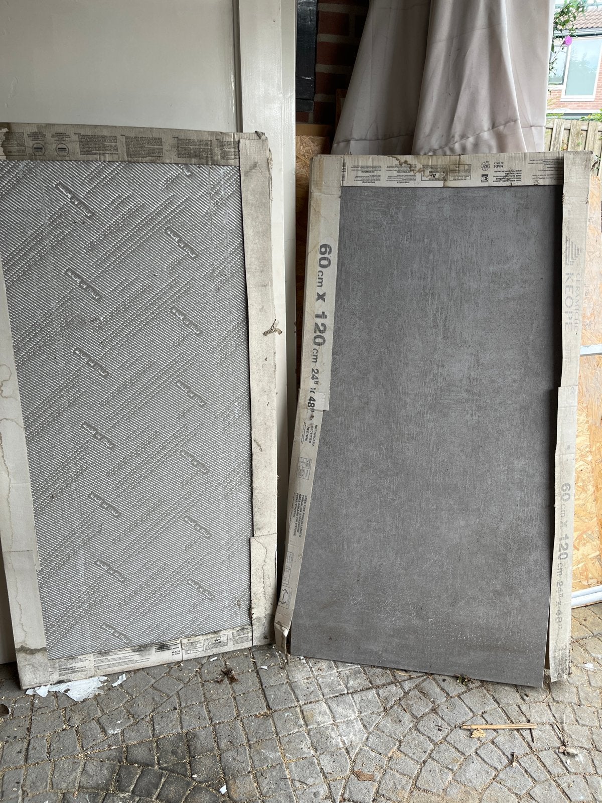 Grote keramische vloertegels 60x120 cm - Made in Italy, Ophalen, 60 cm of meer, 40 tot 60 cm, Keramiek