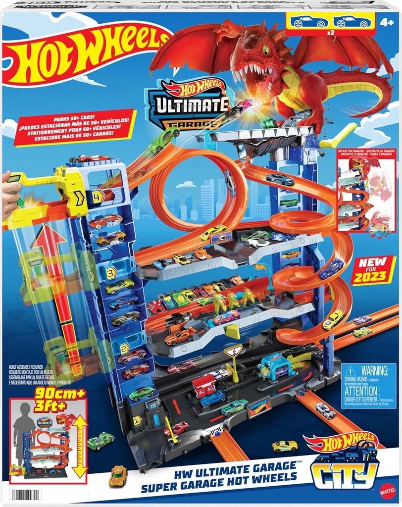 Hot Wheels Ultimate Garage Draak Speelset nieuw, Ophalen of Verzenden, Zo goed als nieuw