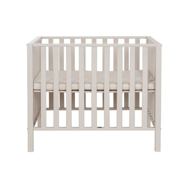 Beige/ taupekleurige box met matras - Gebruikt, Ophalen, Gebruikt, Rechthoekig, In hoogte verstelbaar