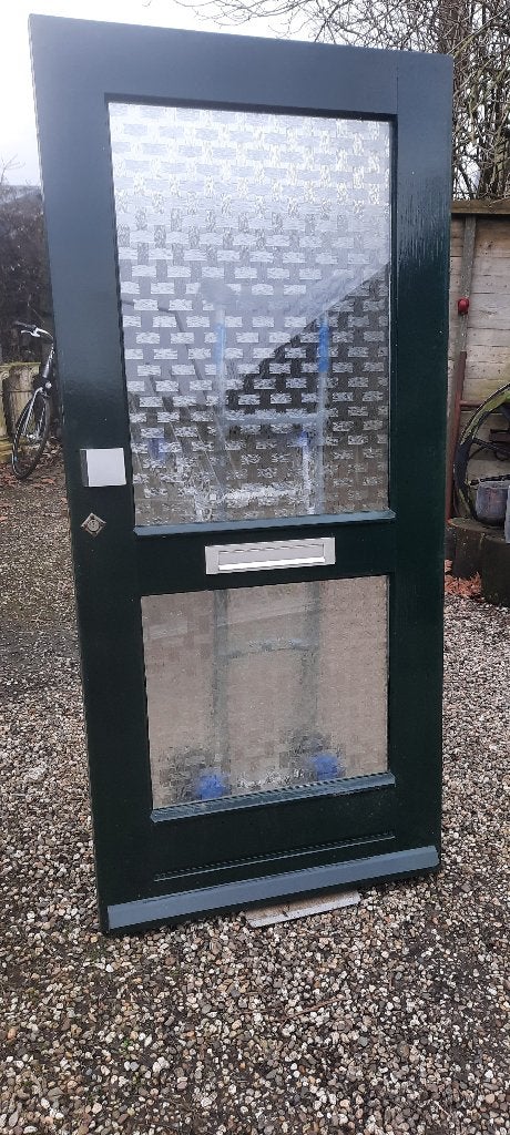 HH Buitendeur/Voordeur met dubbelglas, linksdraaiend, Ophalen, Gebruikt, 80 tot 100 cm, Buitendeur