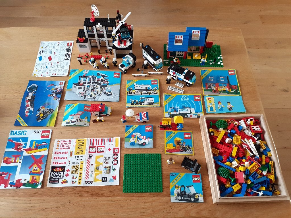 oud lego legoland verschillende sets jaren 80 politie, Gebruikt, Lego, Overige typen, Ophalen of Verzenden