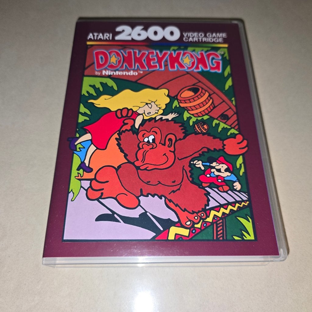 Donkey Kong Atari 2600 Game Case, Spelcomputers en Games, Avontuur en Actie, Verzenden, 1 speler, Zo goed als nieuw