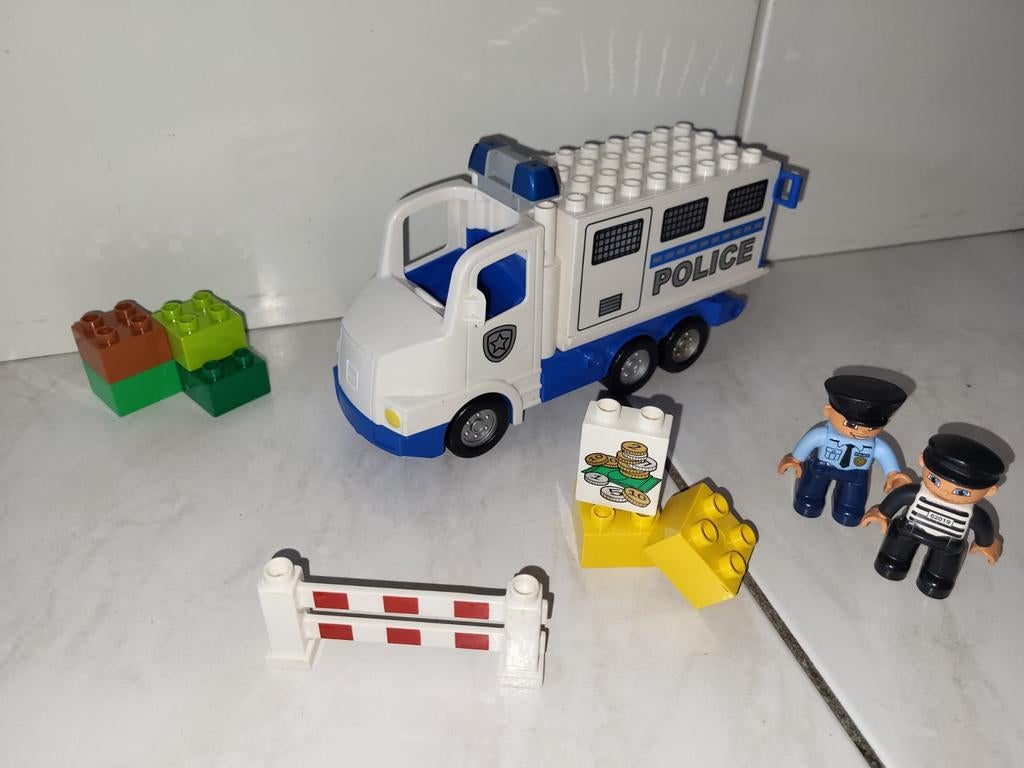 Duplo grote politie truck / vrachtwagen, Gebruikt, Ophalen of Verzenden, Duplo, Duplo