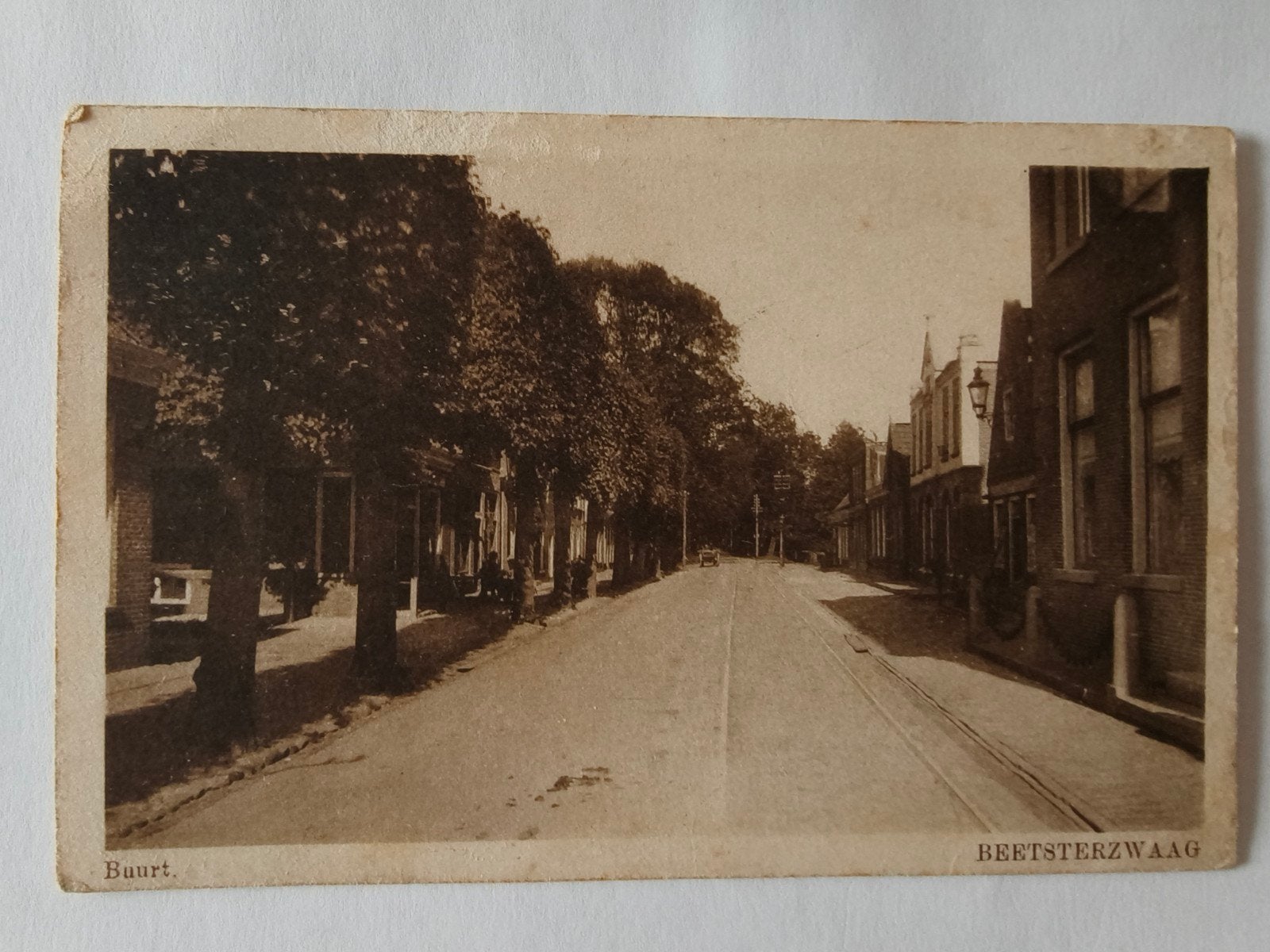 Oude ansichtkaart van Beetsterzwaag, Verzamelen, Ophalen, Gelopen