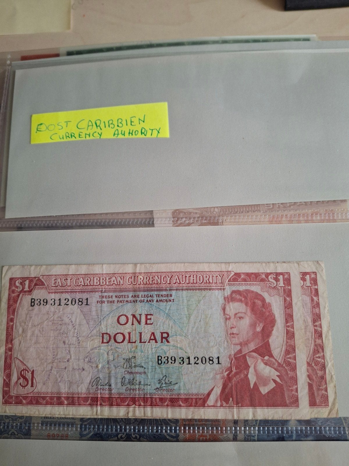 1 dollar biljet Oost Caribbean Currency Authority, Ophalen of Verzenden, Midden-Amerika, Los biljet