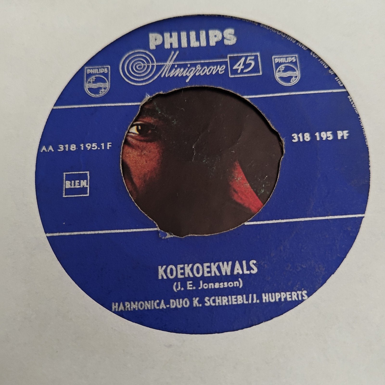 Koekoekwals - Harmonica-Duo K.Schriebl/J. Hupperts (Philips, Gebruikt, Overige genres, 7 inch, Ophalen of Verzenden