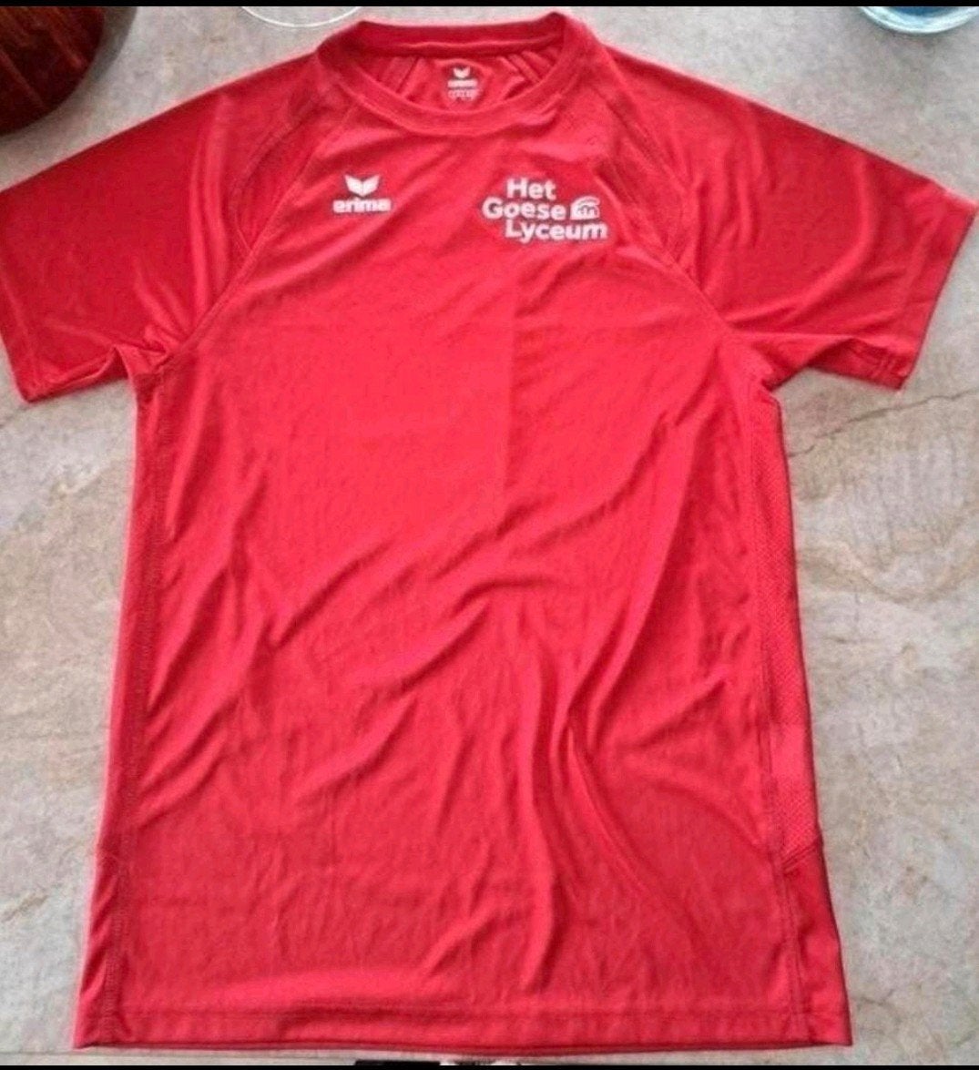 Het Goese Lyceum Erima sportshirt S gymles school, Erima, Ophalen of Verzenden, Zo goed als nieuw, Maat 46 (S) of kleiner