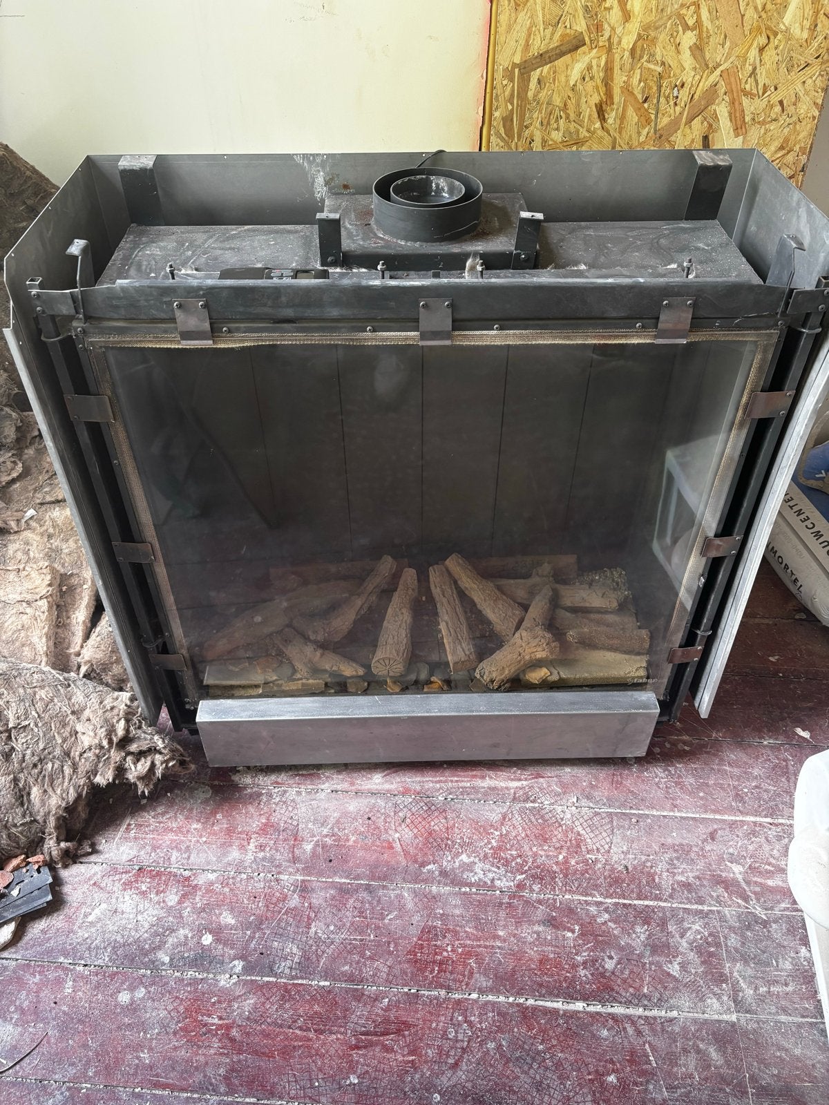 Inbouw gashaard met afstandsbediening, Ophalen, Gebruikt, Inbouwhaard, Gashaard