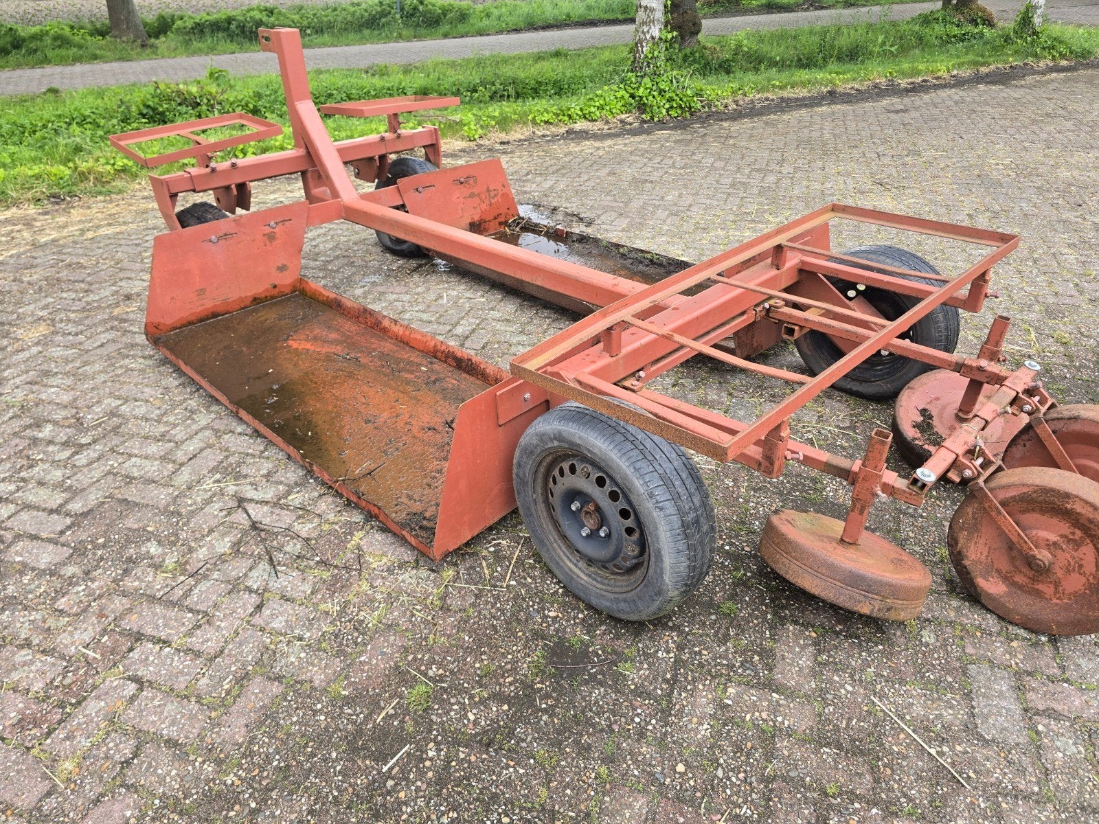 Rotorkopeg wagen lepelbord spitmachine schepbak, Ophalen of Verzenden, Grondbewerking