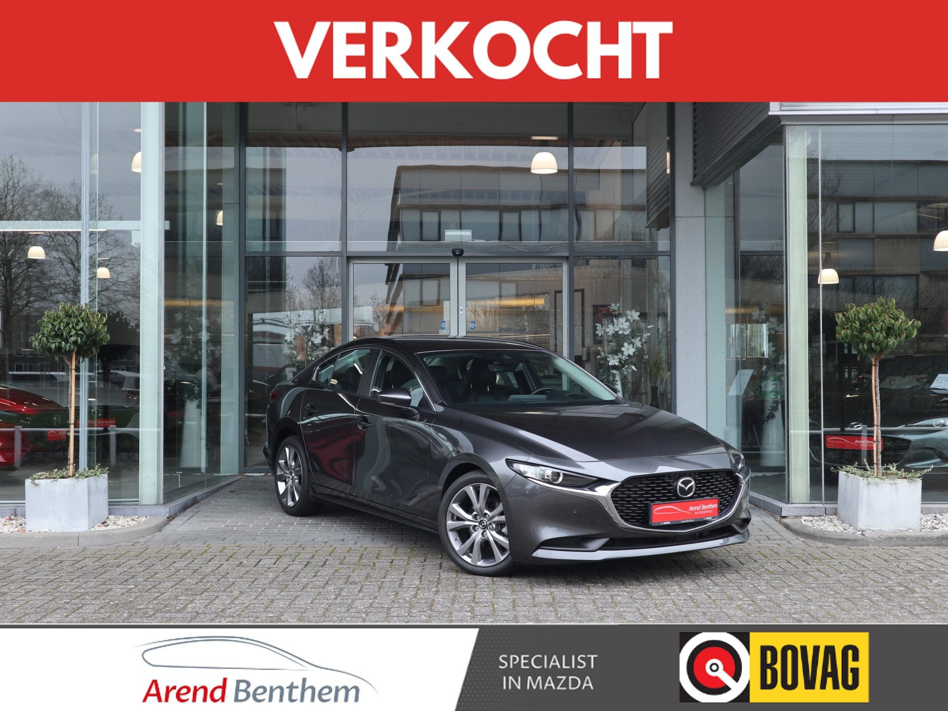 Mazda 3 Automaat 2.0 E-SkyActiv-G 122 Camera / Leer / Navi /, Gebruikt, 4 cilinders, 122 pk, Bedrijf