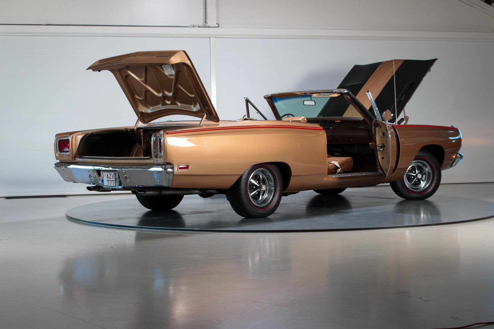 1969 Plymouth Road Runner|4-Speed|Matching #s|Build Sheet, Auto's, Oldtimers, Achterwielaandrijving, 334 pk, Leder, Handgeschakeld