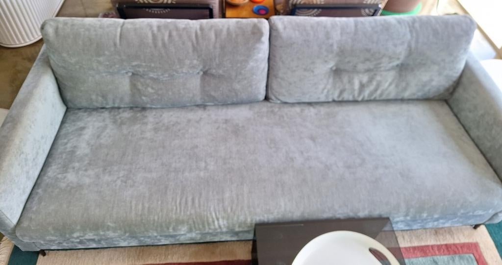Moderne 3-zits bank van stof, Ophalen, Driepersoons, 75 tot 100 cm, Stof