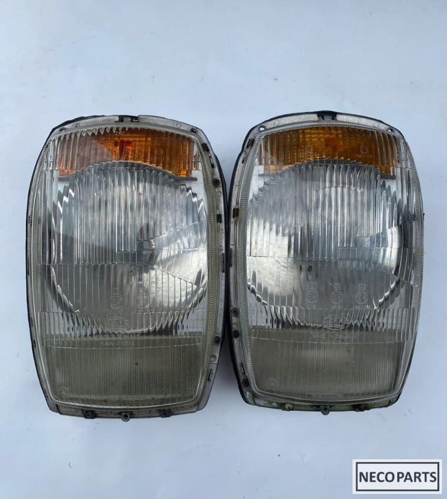 MERCEDES BENZ W115 W114 KOPLAMP KOPLAMPEN HELLA KOPLAMP, Auto-onderdelen, Ophalen of Verzenden, Gebruikt, Mercedes-Benz, Bumper