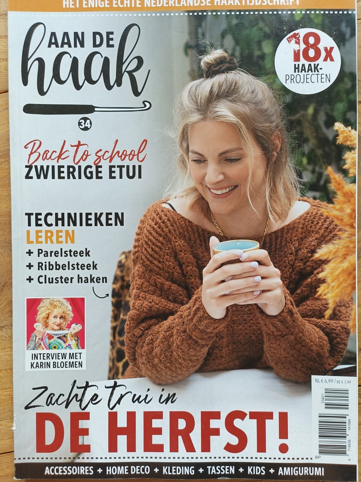 aan de haak 34 met 18 haakprojecten, Ophalen of Verzenden, Zo goed als nieuw, Breien en Haken, Aan de haak