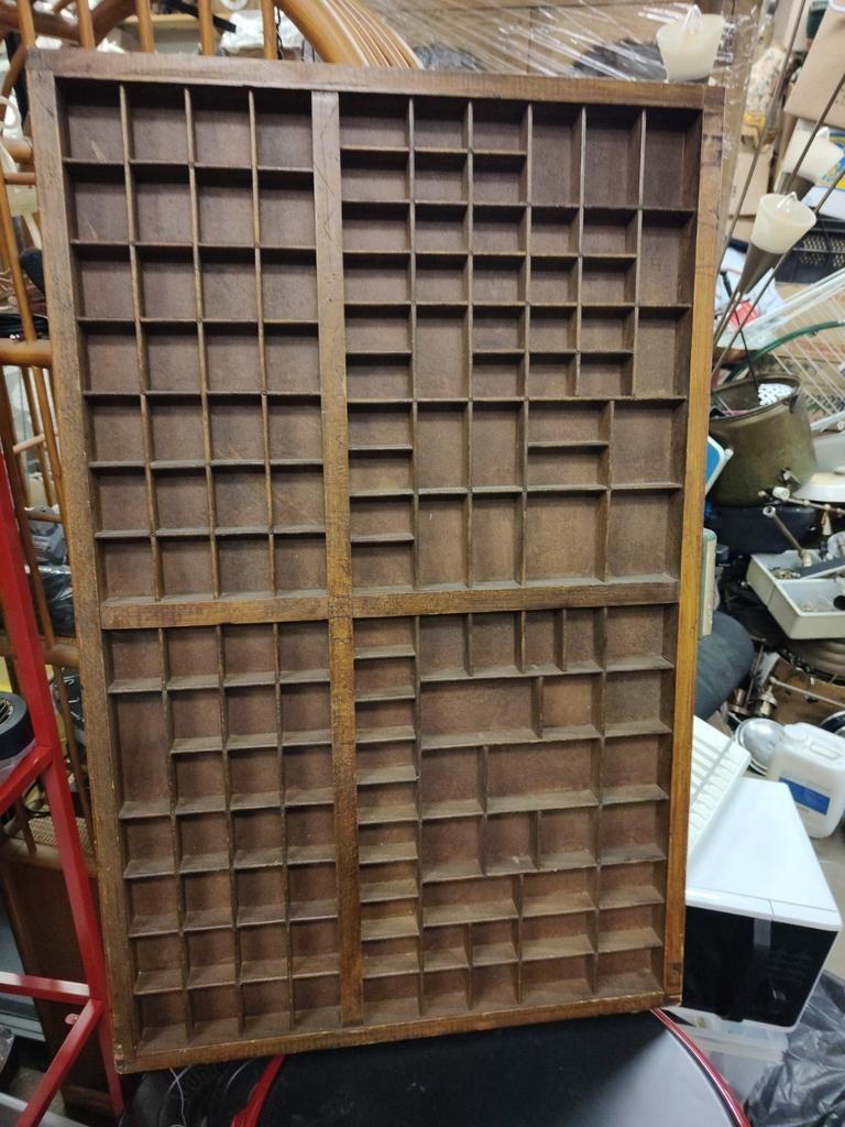 Houten letterbak Garamont romein 8 op 9 punten, Ophalen