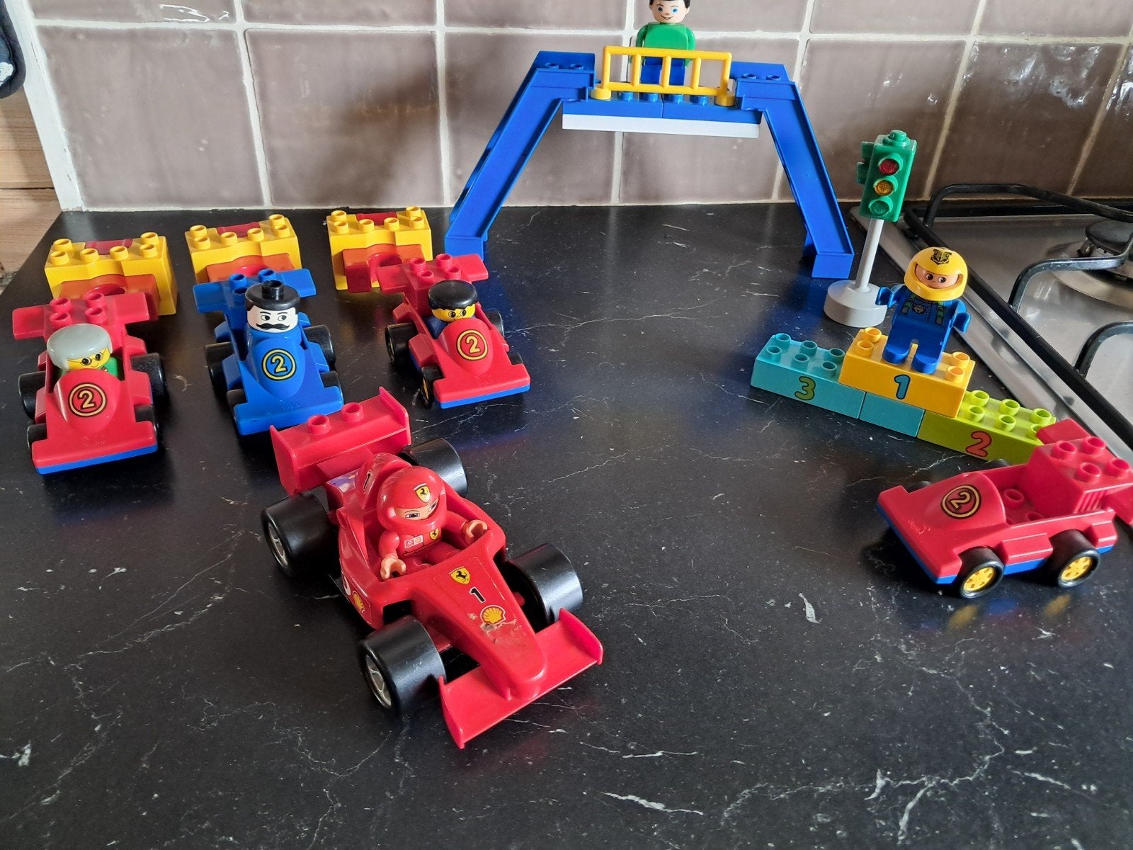 Duplo Racewagens, Ophalen of Verzenden, Zo goed als nieuw, Duplo
