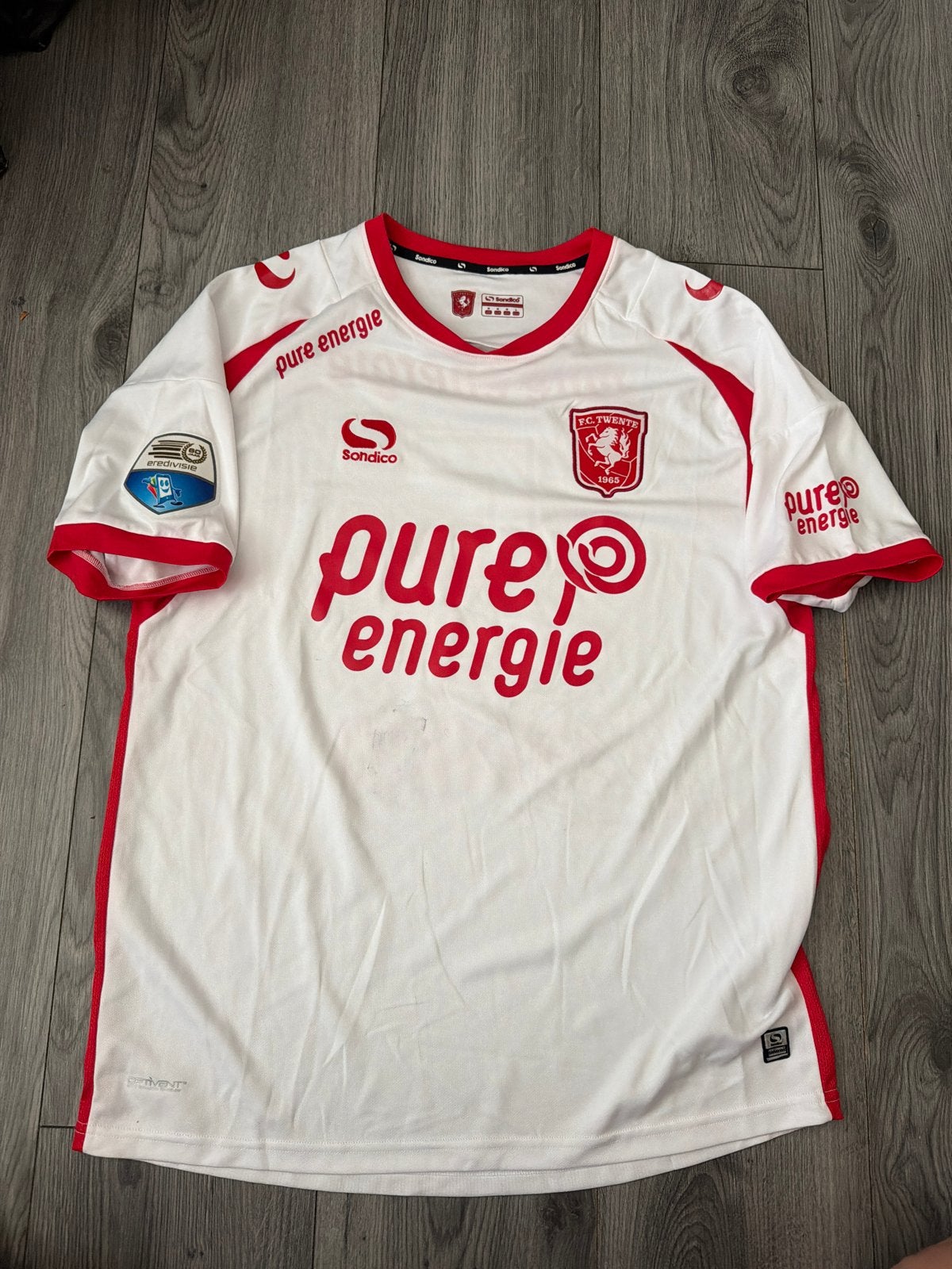 Matchworn Thesker FC Twente shirt tegen NEC, Wit, Overige maten, Ophalen of Verzenden, Voetbal
