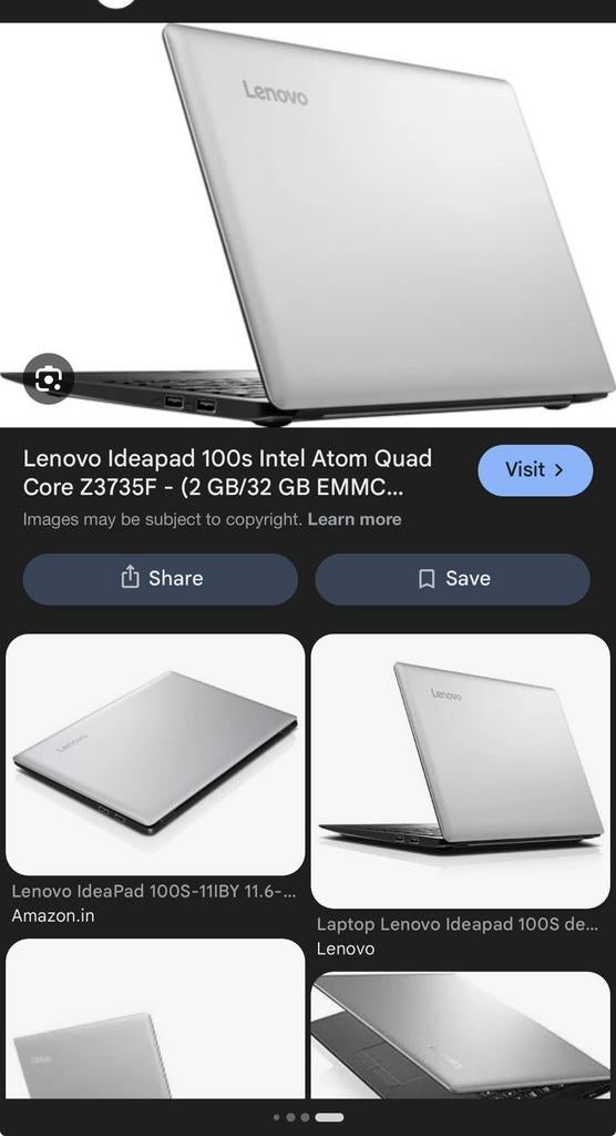 Lenovo ideapad 100s from 2016,, Ophalen of Verzenden, 15 inch, 2 tot 3 Ghz