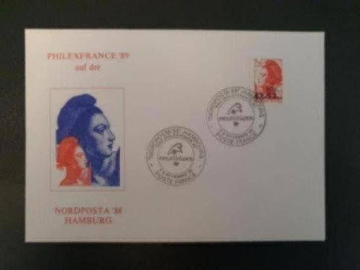 Eerste Dag Envelop Philexfrance 1989, Postzegels en Munten, Brieven en Enveloppen | Nederland, Ophalen of Verzenden, Envelop