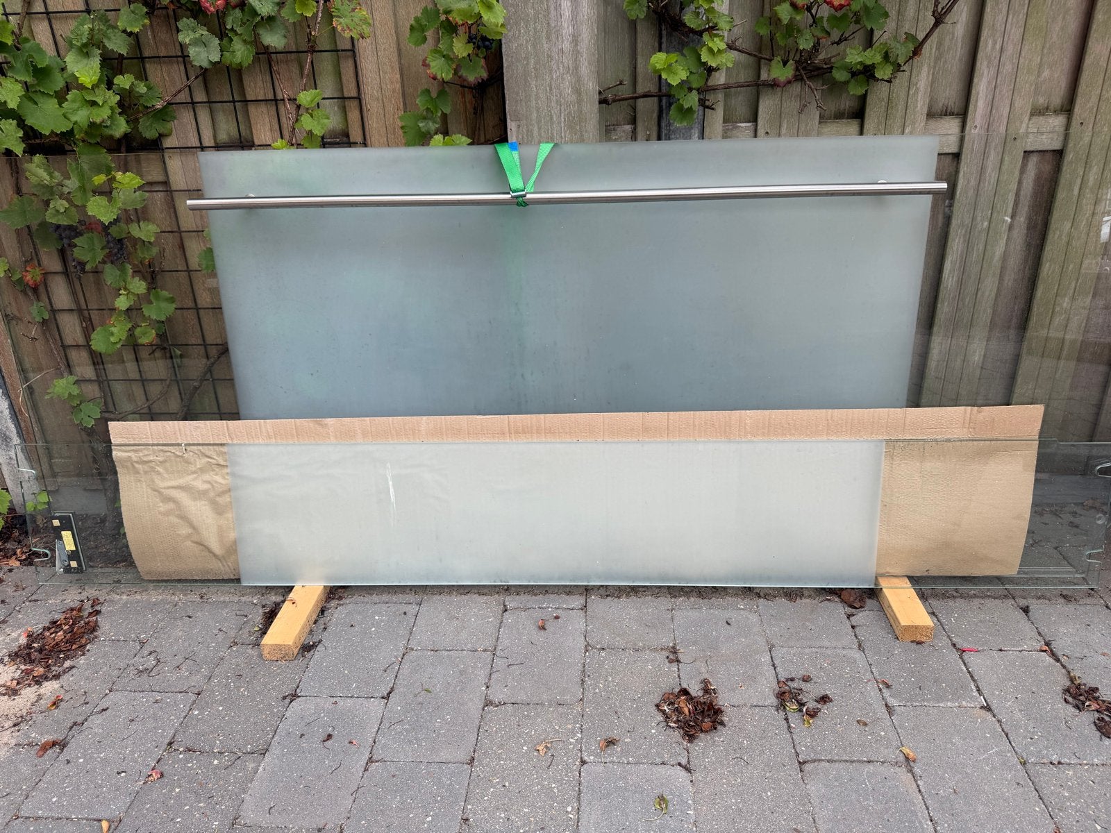Stijlvolle glazen binnendeur met Dorma vloerveer, Ophalen, 80 tot 100 cm, 215 cm of meer, Binnendeur