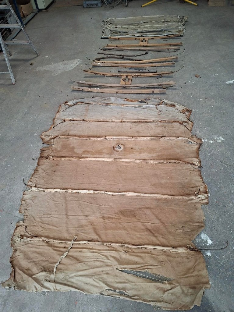 Citroen TA hemel frame, ballijnen voor hemeltje BL en BN com, Auto-onderdelen, Ophalen, Gebruikt