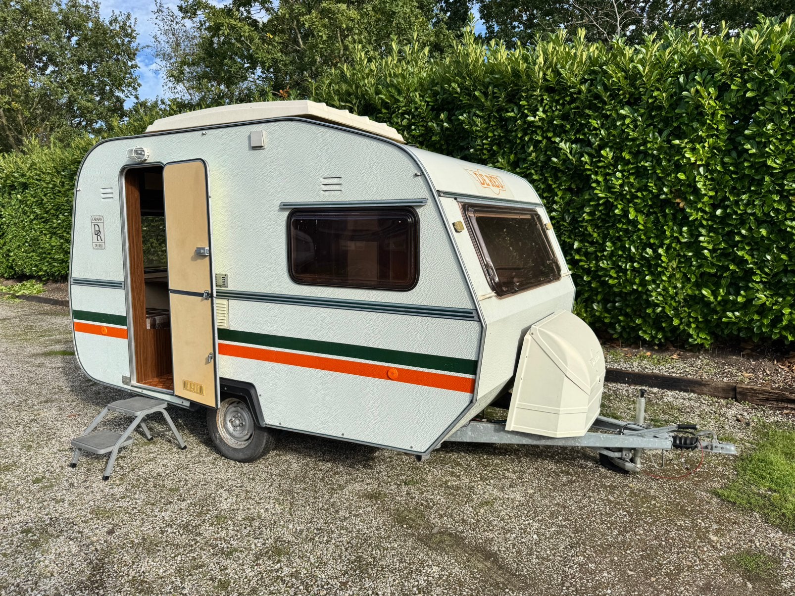De Reu 360 Hefdak Caravan! Voortent en luifel - Oldtimer!, Overige merken, Standaardzit, 2 aparte bedden, Bedrijf