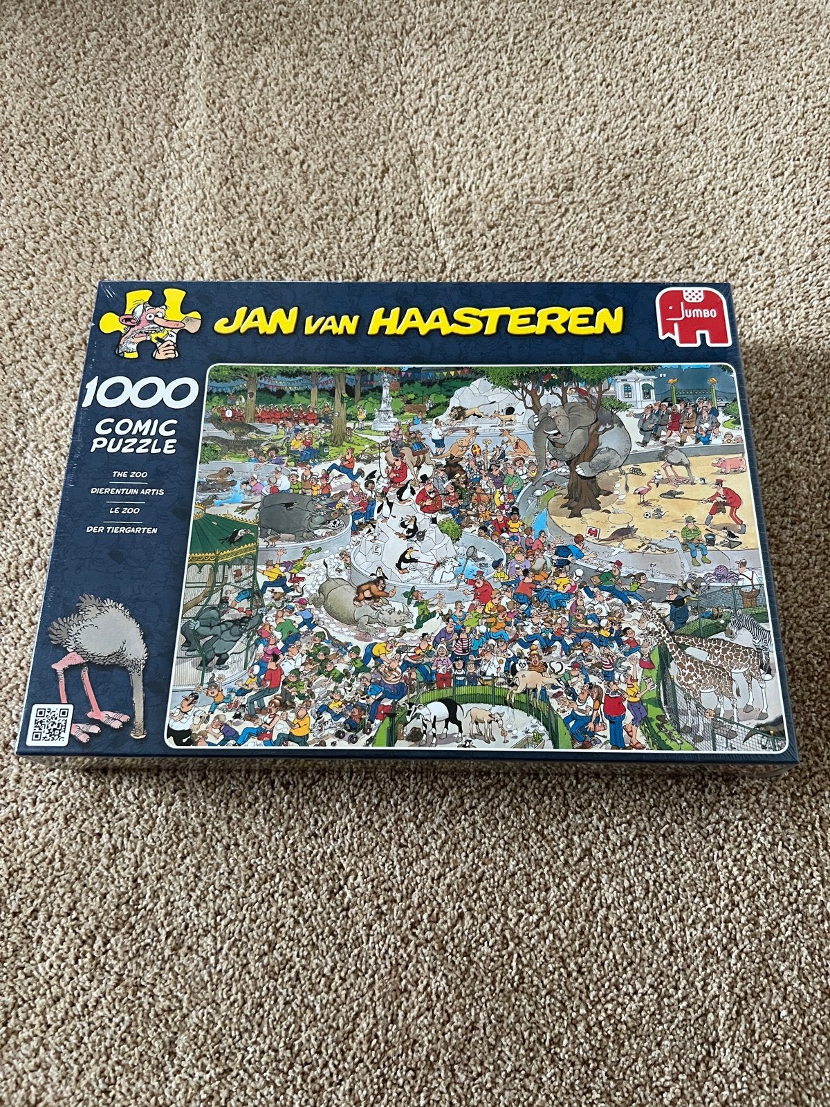 Jan van Haasteren puzzel Artis 1000 stukjes - Nieuw in plast, Ophalen of Verzenden, 500 t/m 1500 stukjes, Nieuw, Legpuzzel
