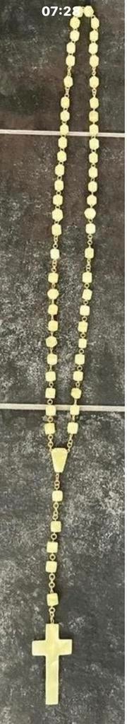 Rozenkrans van natuursteen,AVENTURIJN 1.10 m lang, Ophalen of Verzenden