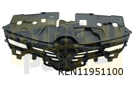 Renault Clio IV (1/13-9/16) voorbumpergrille boven MQ+ 62256, -, -, Nieuw, Ophalen of Verzenden