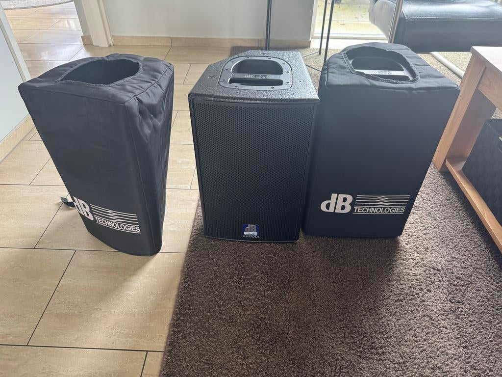 dB Technologies Flexsys F10 actieve monitorspeakers – set v2, Audio, Tv en Foto, Luidsprekers, Ophalen, Gebruikt, Front, Rear of Stereo speakers