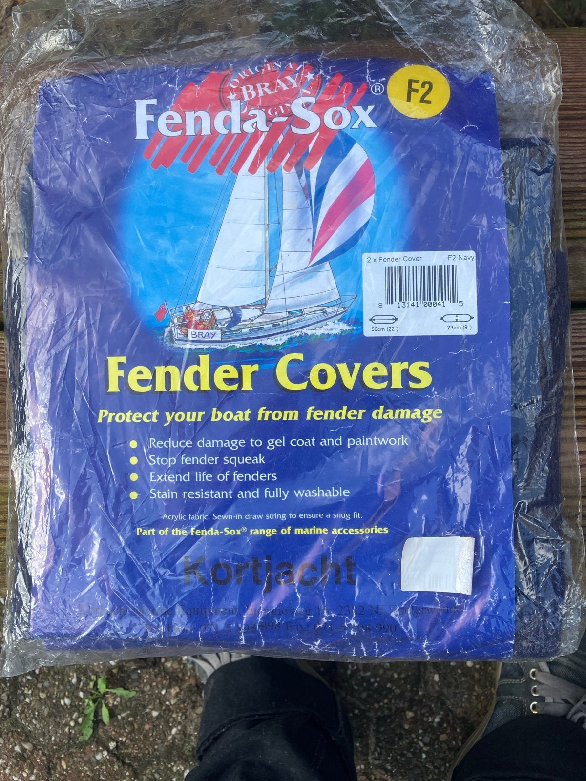 Fenda-Sox F2 Navy Fenderhoezen (1 stuks), Watersport en Boten, Ophalen of Verzenden, Nieuw, Onderhoud en Reparatie