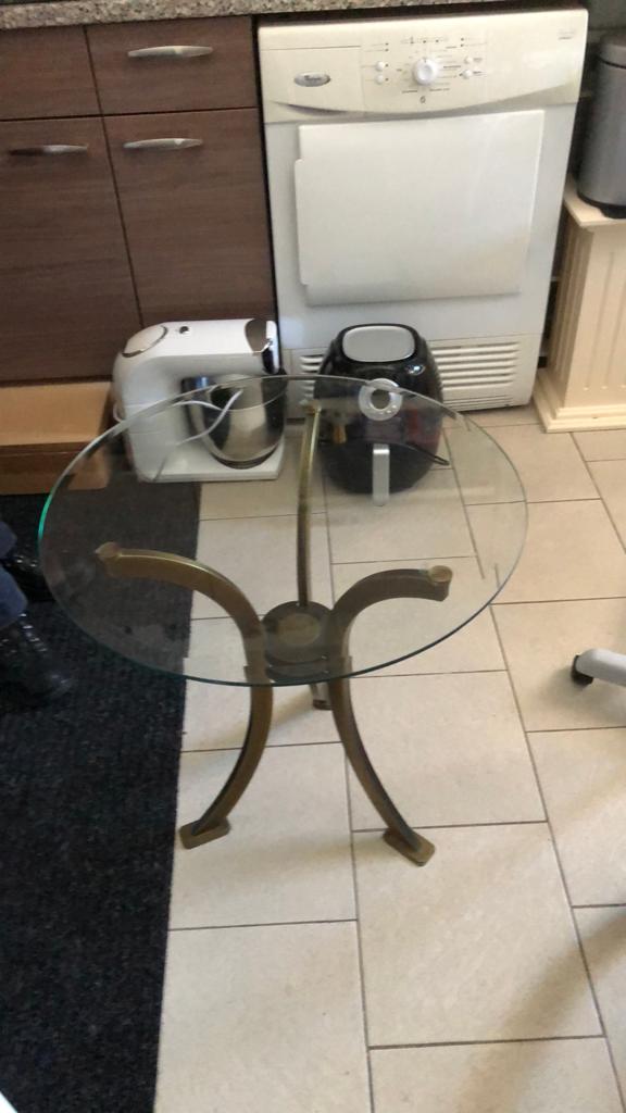 Bijzettafel, Rond, 55 tot 75 cm, Zo goed als nieuw, Ophalen
