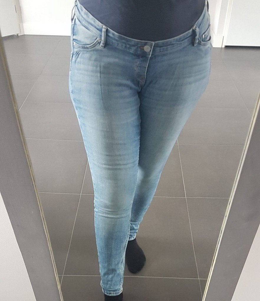 Zwangerschapsbroek H&M 99% Cotton Katoen 1% Elastane XL, H&M, Maat 46/48 (XL) of groter, Gedragen, Broek of Spijkerbroek