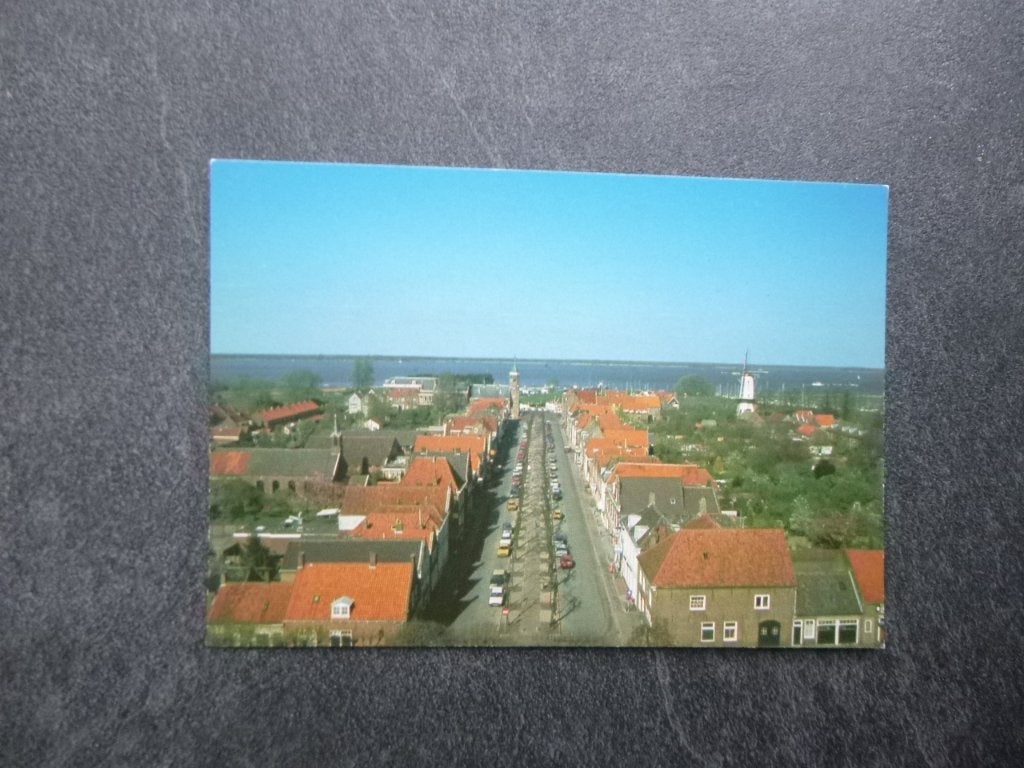 Willemstad, vanuit toren nh kerk/kerkepad 1988/panorama, Verzenden, 1980 tot heden, Gelopen