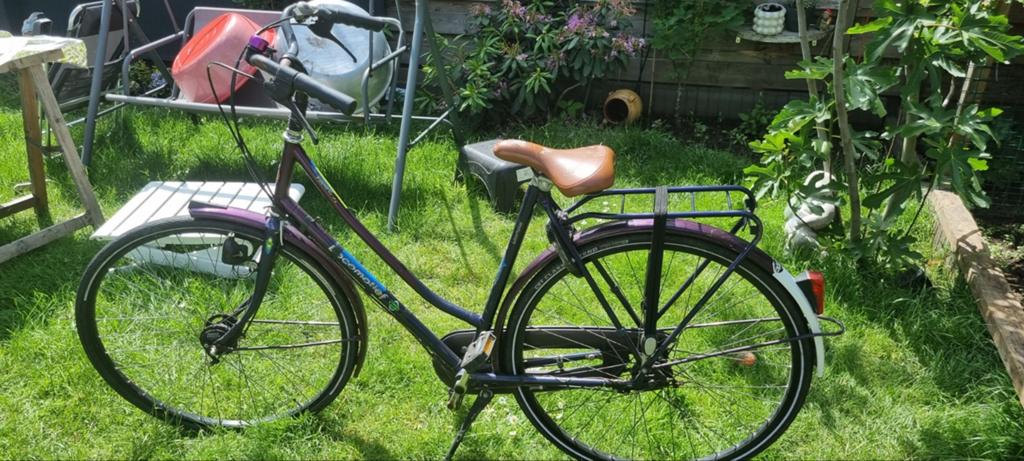 Lokomotief Dames fiets 28 inc, Minder dan 47 cm, Ophalen of Verzenden