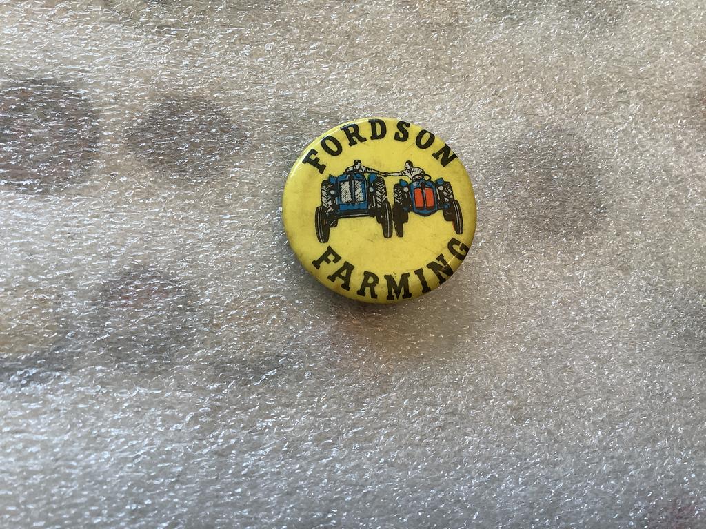 Button Fordson Farming, Ophalen of Verzenden, Gebruikt, Overige onderwerpen