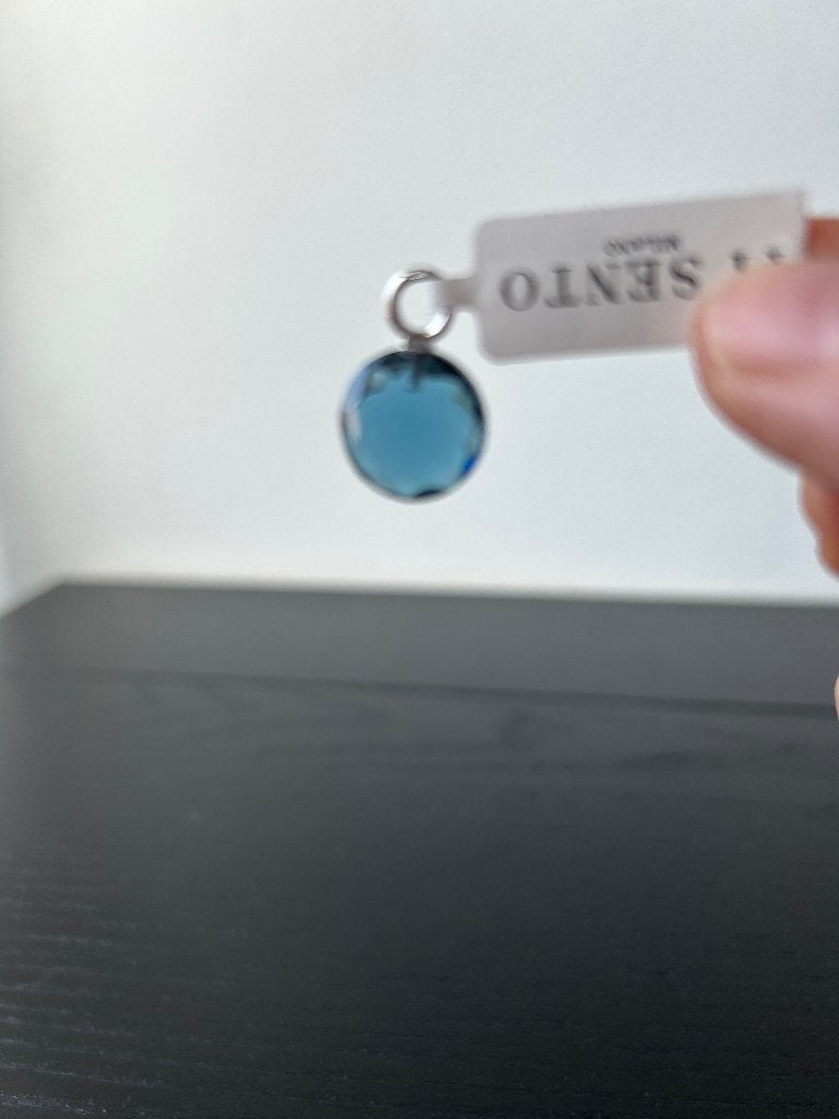 Oorbedel Ti Sento blauw, Ophalen, Zo goed als nieuw, Zilver, Zilver