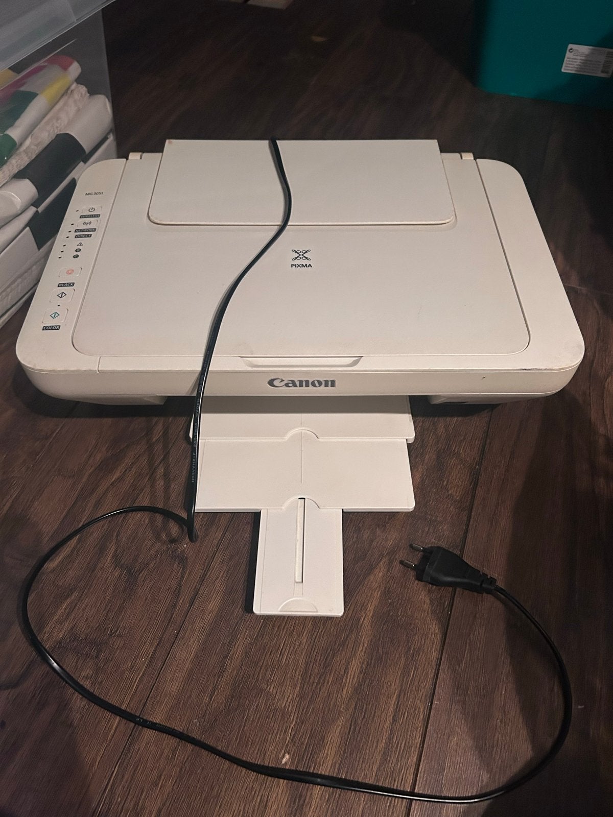 Canon Pixma MG3051 All-in-one printer - iets vergeeld, Computers en Software, Printers, Gebruikt, Inkjetprinter, All-in-one, Kleur printen