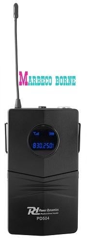 UHF Draadloze microfoonset, 4x 50-Kanaals, 4x Bodypack, Overige typen, Info@marbeco.nl, Draadloos, Power Dynamics