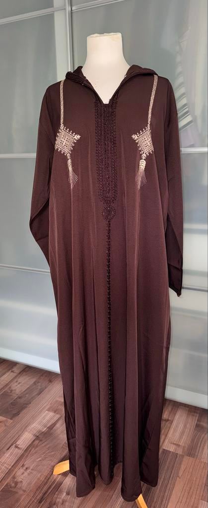Bruine Marokkaanse Djellaba/jelaba, Overige typen, Bruin, Maat 46/48 (XL) of groter, Ophalen of Verzenden