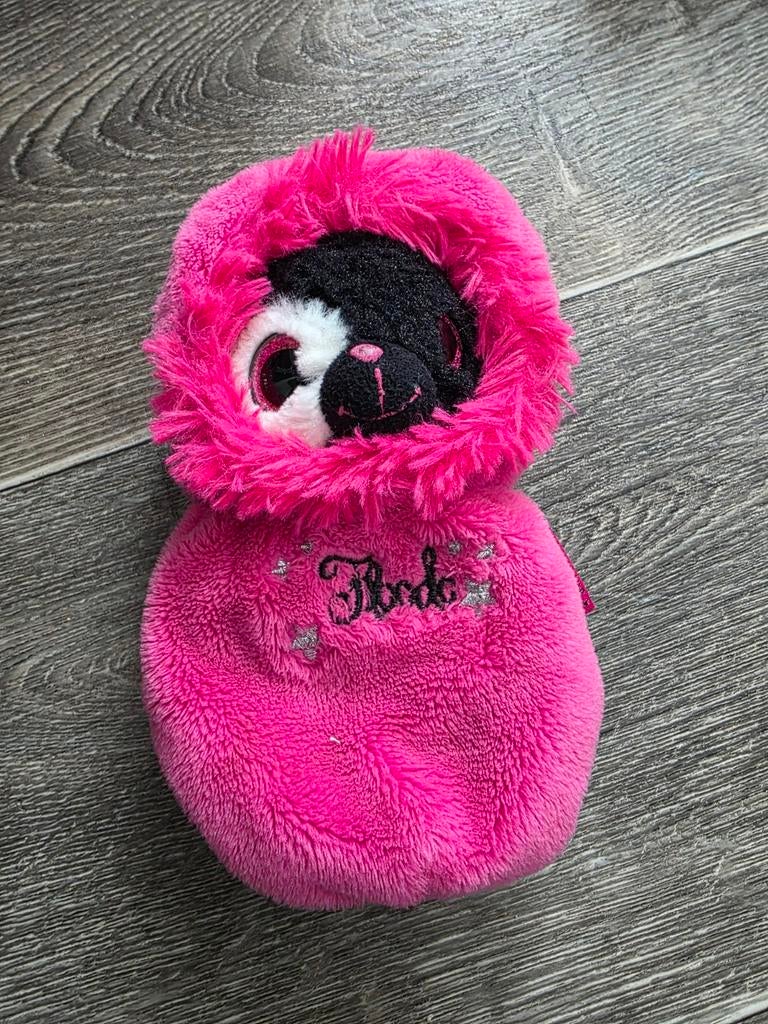 Ylvi en de Minimoomis Floodo in slaapzak - Zo goed als nieuw, Overige merken, Overige karakters, Overige typen, Ophalen of Verzenden