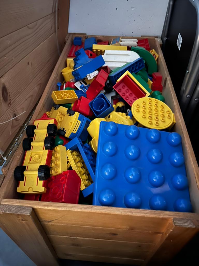 Grote kist met duplo, Ophalen of Verzenden, Gebruikt