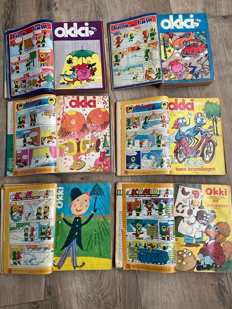 Okki Jeugdtijdschriften Jaren '69- '72 - 3 hele jaargangen, Boeken, Ophalen of Verzenden, Zo goed als nieuw, Fictie algemeen