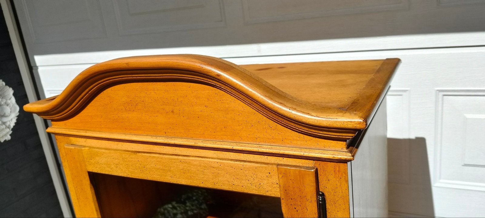 Vitrinekast Kersenhout., Huis en Inrichting, Kasten | Vitrinekasten, Ophalen, 50 tot 100 cm, Kersenhout, 150 tot 200 cm
