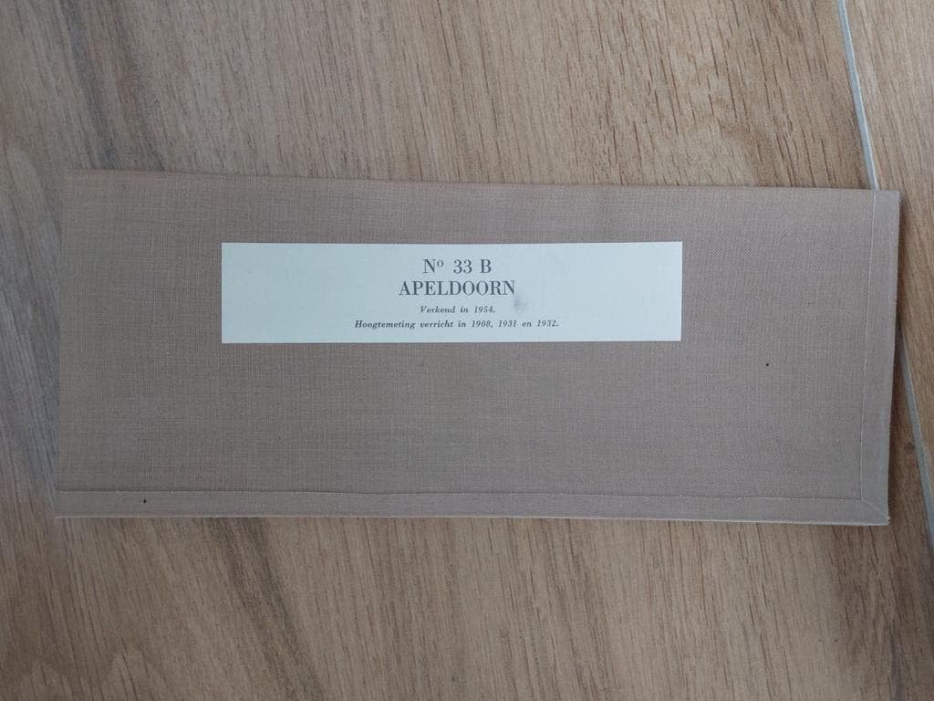 33B Apeldoorn Beekbergen Lieren Ugchelen Stafkaart uit 1958, Boeken, Topografische Dienst Nederland, Ophalen of Verzenden, 1800 tot 2000