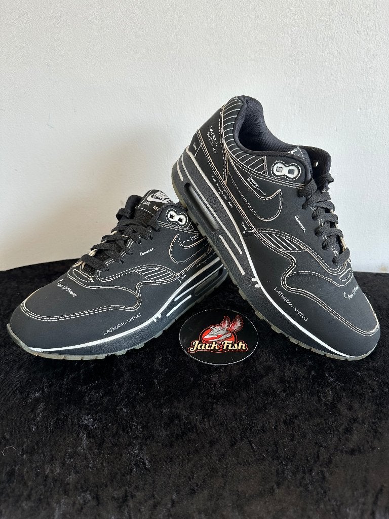 Nike air Max Sketch to Shelf Black - size 38,5, Nike air max, Zwart, Ophalen of Verzenden, Sneakers of Gympen