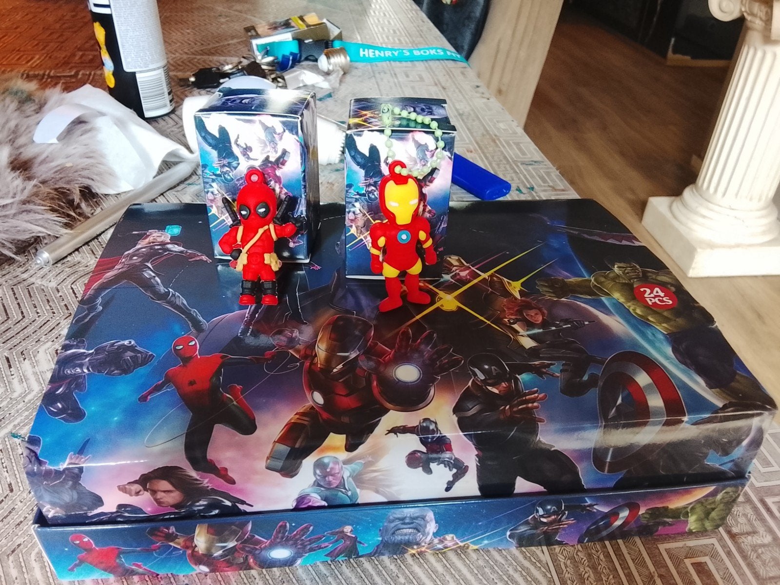 Marvel Avengers sleutelhangers - Deadpool /  iron Man enz, Ophalen, Nieuw