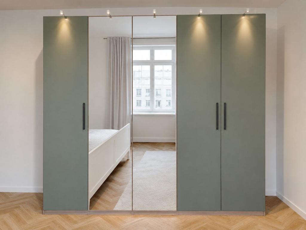 IKEA PAX Kledingkast met spiegeldeuren - Zo goed als nieuw, Ophalen, 200 cm of meer, 75 cm of meer, Zo goed als nieuw