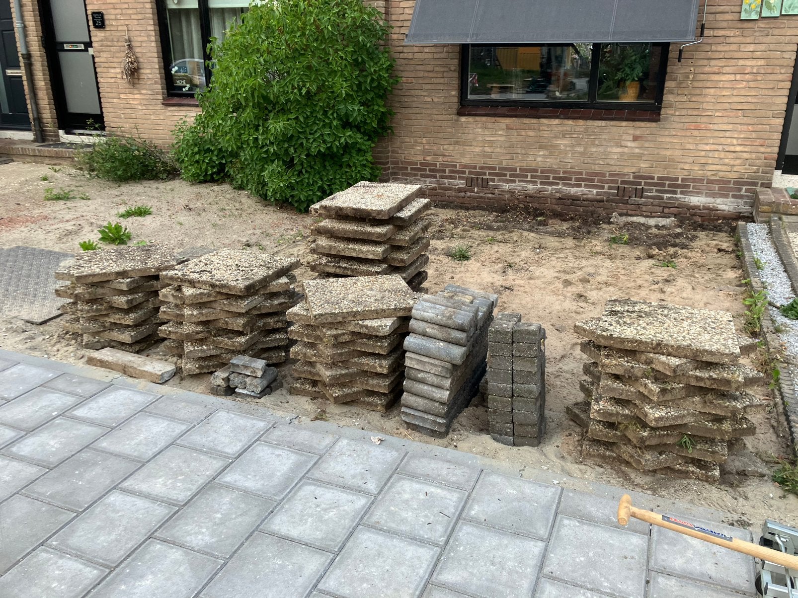 Af te halen straatwerk, Tuin en Terras, Ophalen, Gebruikt, Beton, Terrastegels