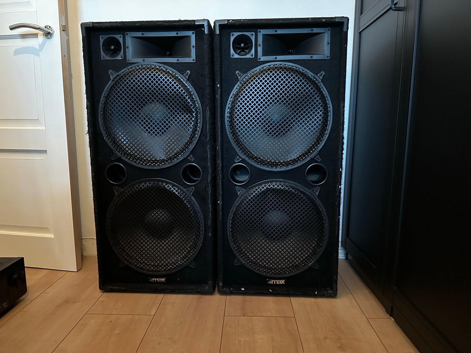 Pioneer versterker en MAX disco speaker 2000W, Gebruikt, Speakerset, Pioneer, Basreflex
